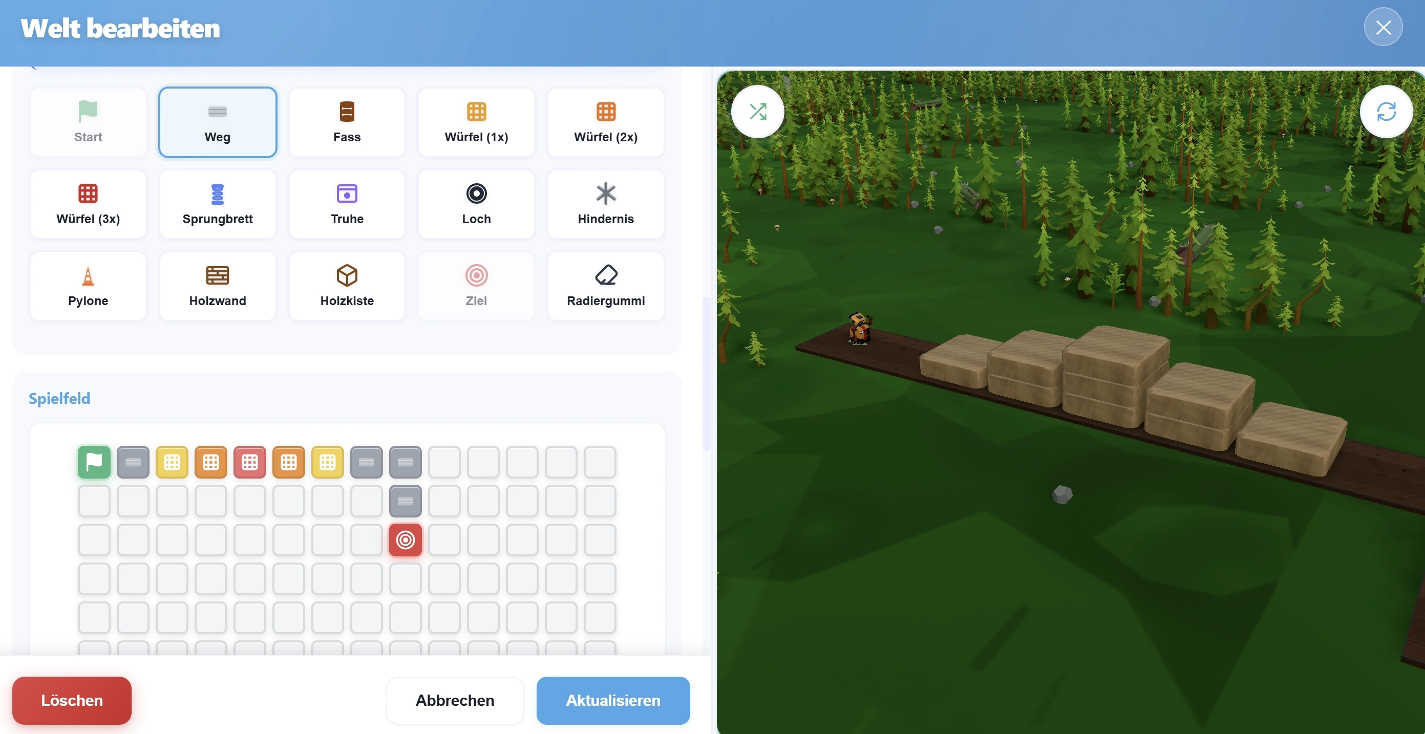 BLOXXY Welt-Editor - Eigene Level erstellen und gestalten